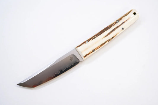 North Mountain Blade SamuraiShortKnife-Antler front view fixed blade knife