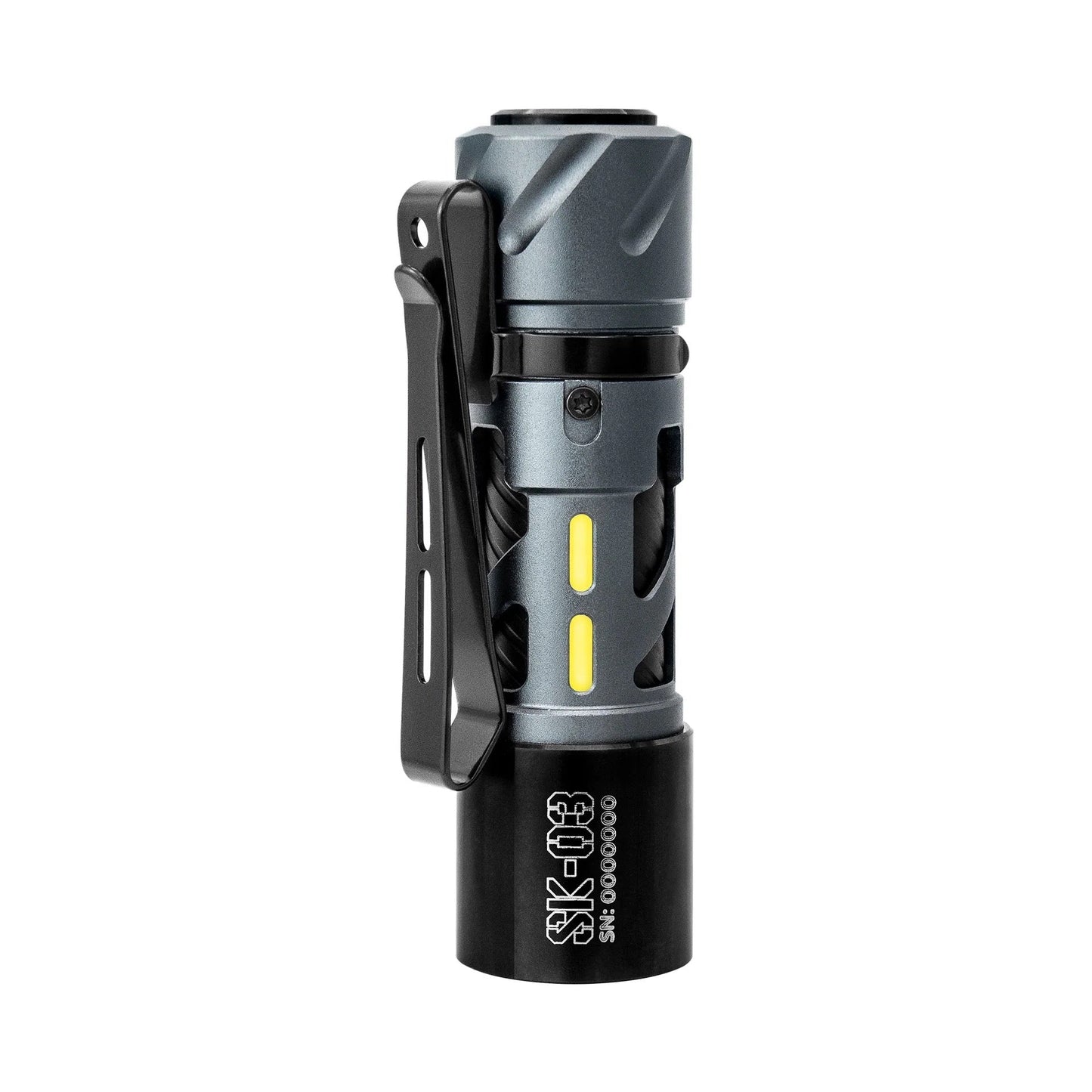 Loop Gear SK03 Gray 1000 Lumen Everyday Carry LED Flashlight USB-C Rechargeable 14500 Battery
