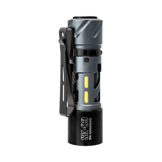 Loop Gear SK03 Gray 1000 Lumen Everyday Carry LED Flashlight USB-C Rechargeable 14500 Battery