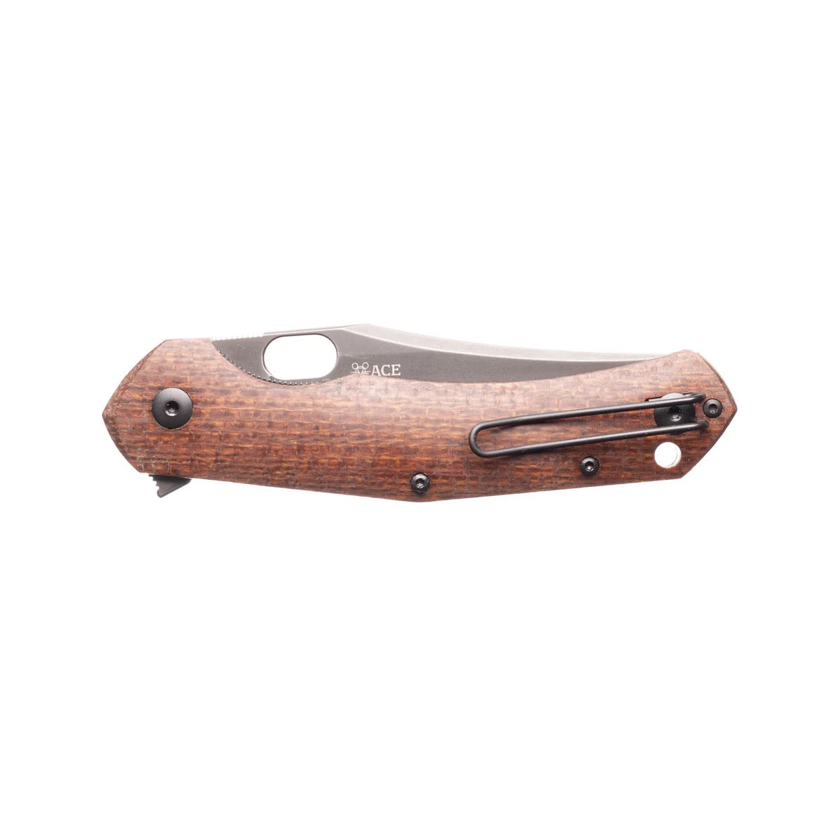 Giant Mouse ACE Jutland 3.35in PVD Vanadis 4E Blade Burlap Micarta Handle
