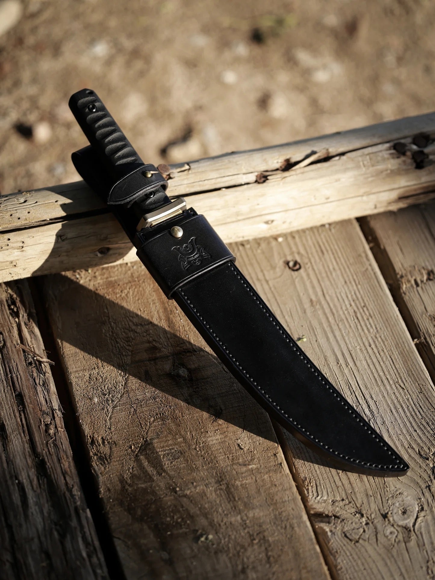 North Mountain Blade “Ninja” Tanto 9.45" Hand-Polished HITACHI SLD-MAGIC Fixed Blade 3-Layer Steel