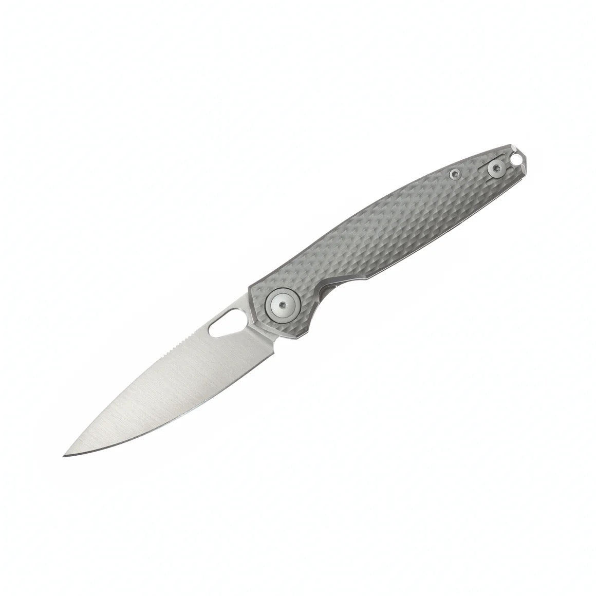 Giant Mouse ACE REO 3.32in Stonewashed CPM Magnacut Blade Textured Titanium Handle