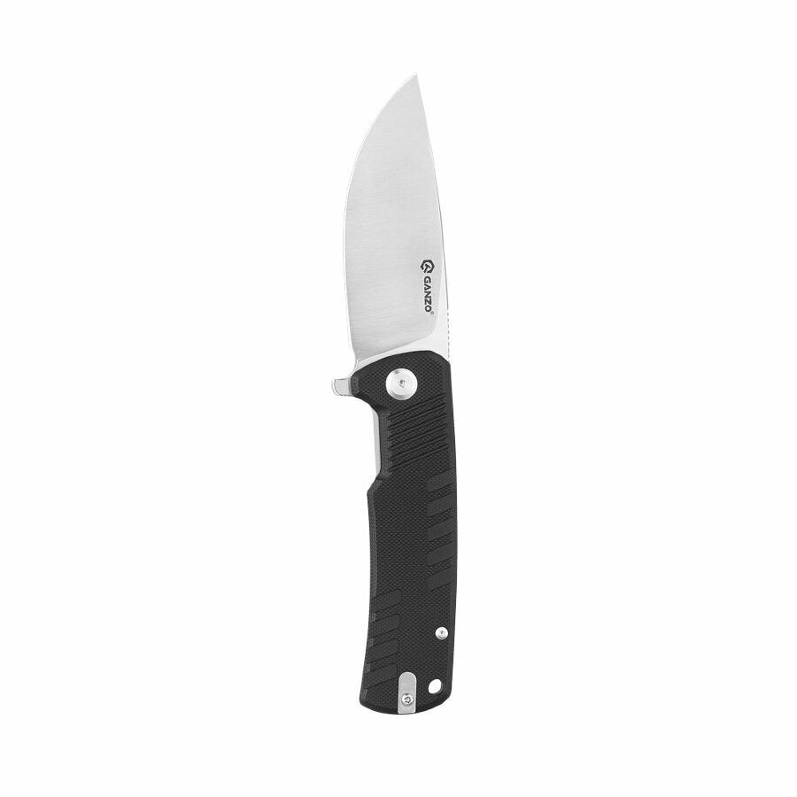 Ganzo G769-BK Folding Knife 3.54in D2 Steel Blade Black G10 Handles