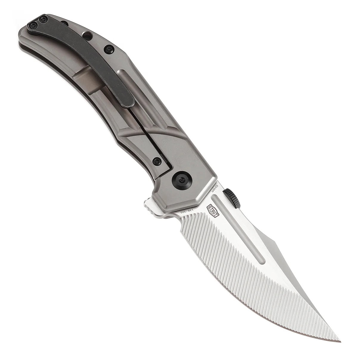 Kansept Orion 3.07in S35VN CNC Milled Blade Bronze Anodized Titanium Handle - K1089A2