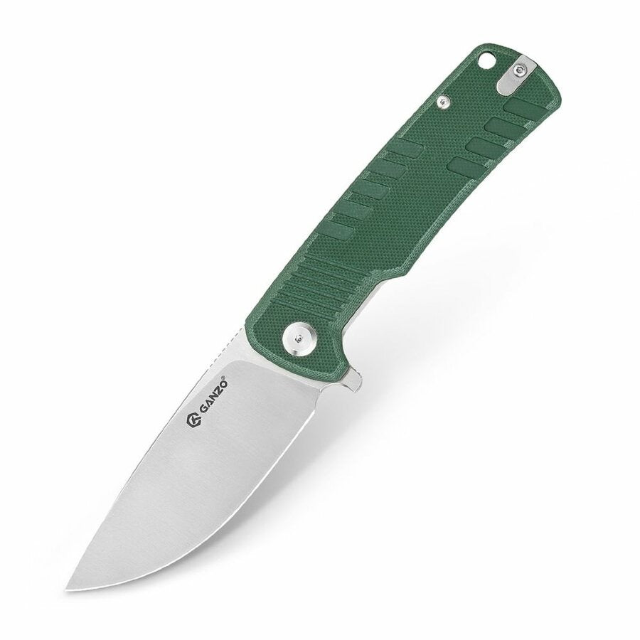 Ganzo G769-GR Folding Knife 3.54in D2 Steel Blade Green G10 Handles