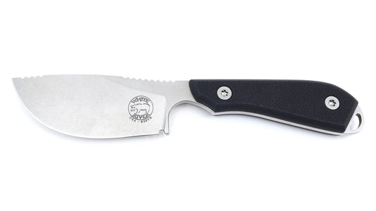 White River M1 Skinner Fixed Blade 3in S35VN Steel Black Textured G10 Handles