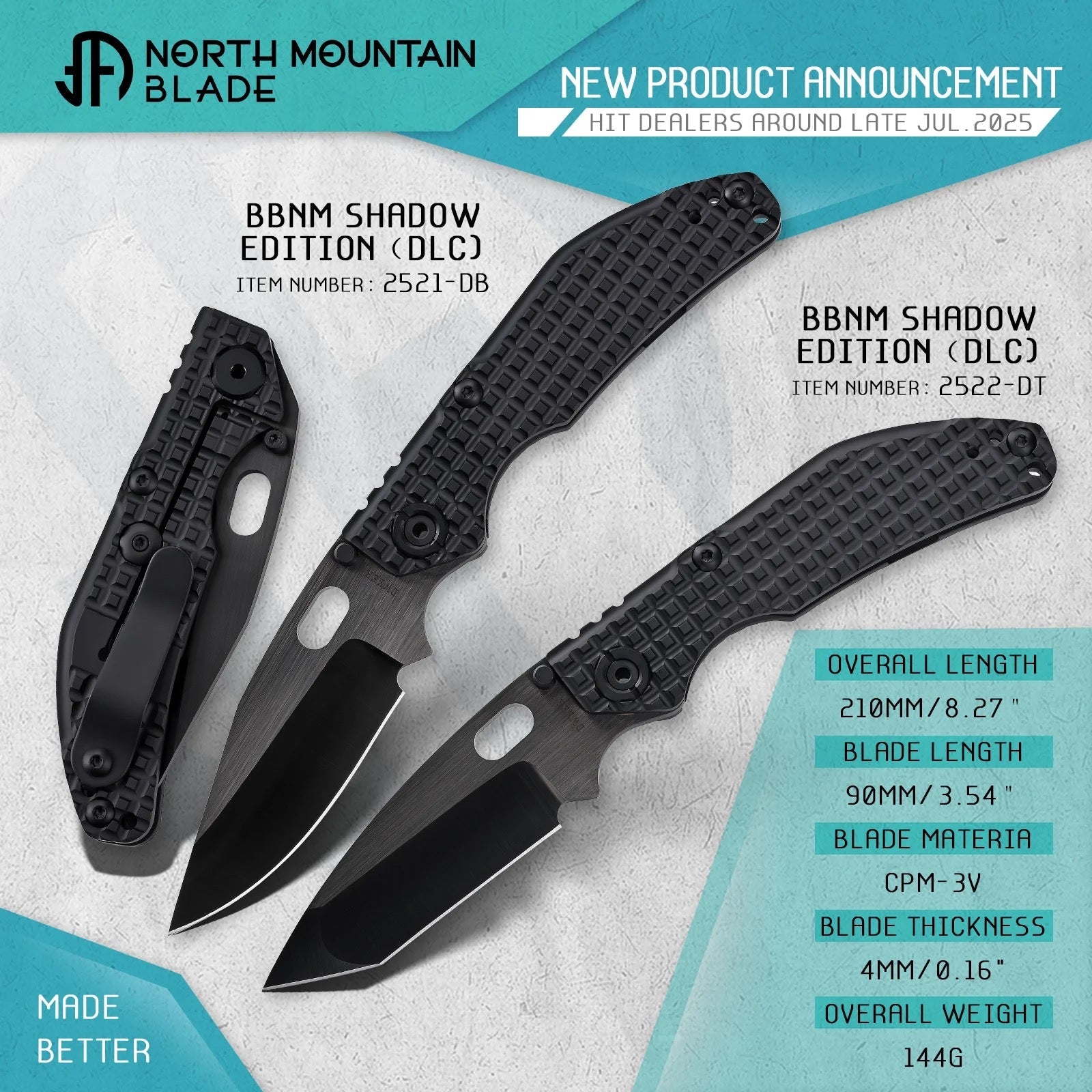 North Mountain Blade 2521-DB folding knife detail view image 4
