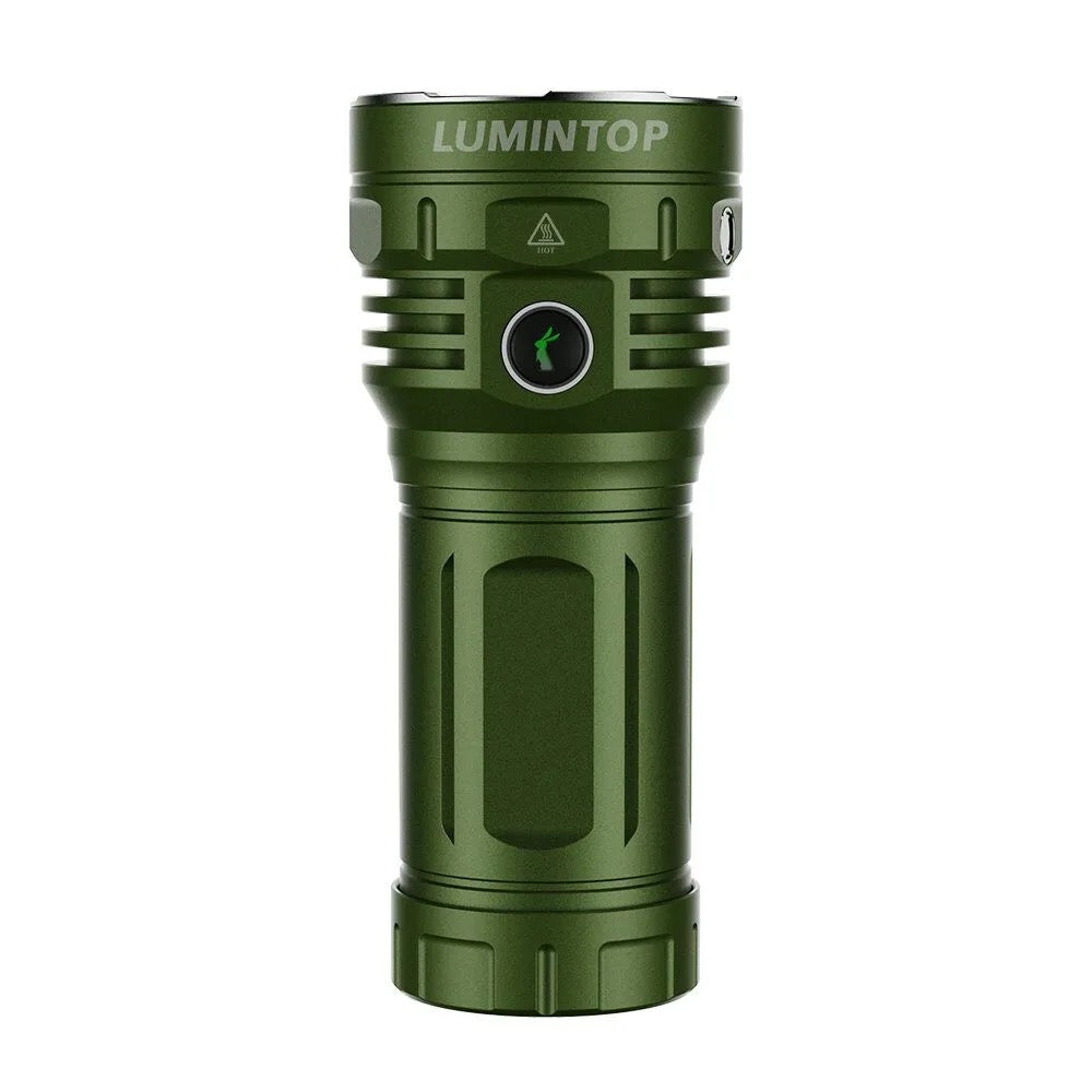 Lumintop GT4695 15000 Lumen LED USB-C Rechargeable Flashlight 1 * 46950 Battery Included - Black/Green