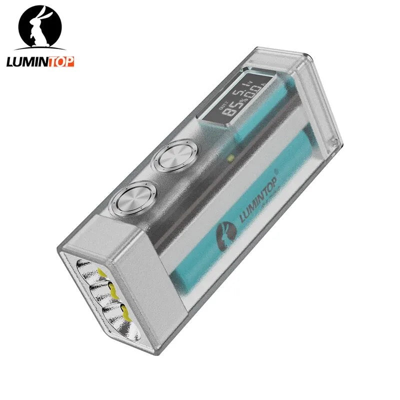 Lumintop Moonbox Transparent 10000 Lumen USB-C Rechargeable LED Flashlight Built-In 4800mAh Battery