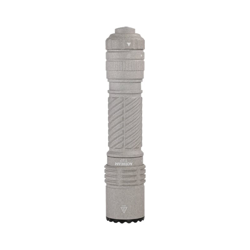 Acebeam T37 MAO (T37-MAO) front view – 4,000 lumen SFT-90X tactical duty flashlight with MAO ceramic finish
