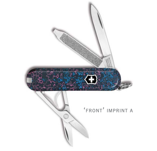 Victorinox Classic SD Swiss Army Knife CamoCarbon Miami Vice Pattern