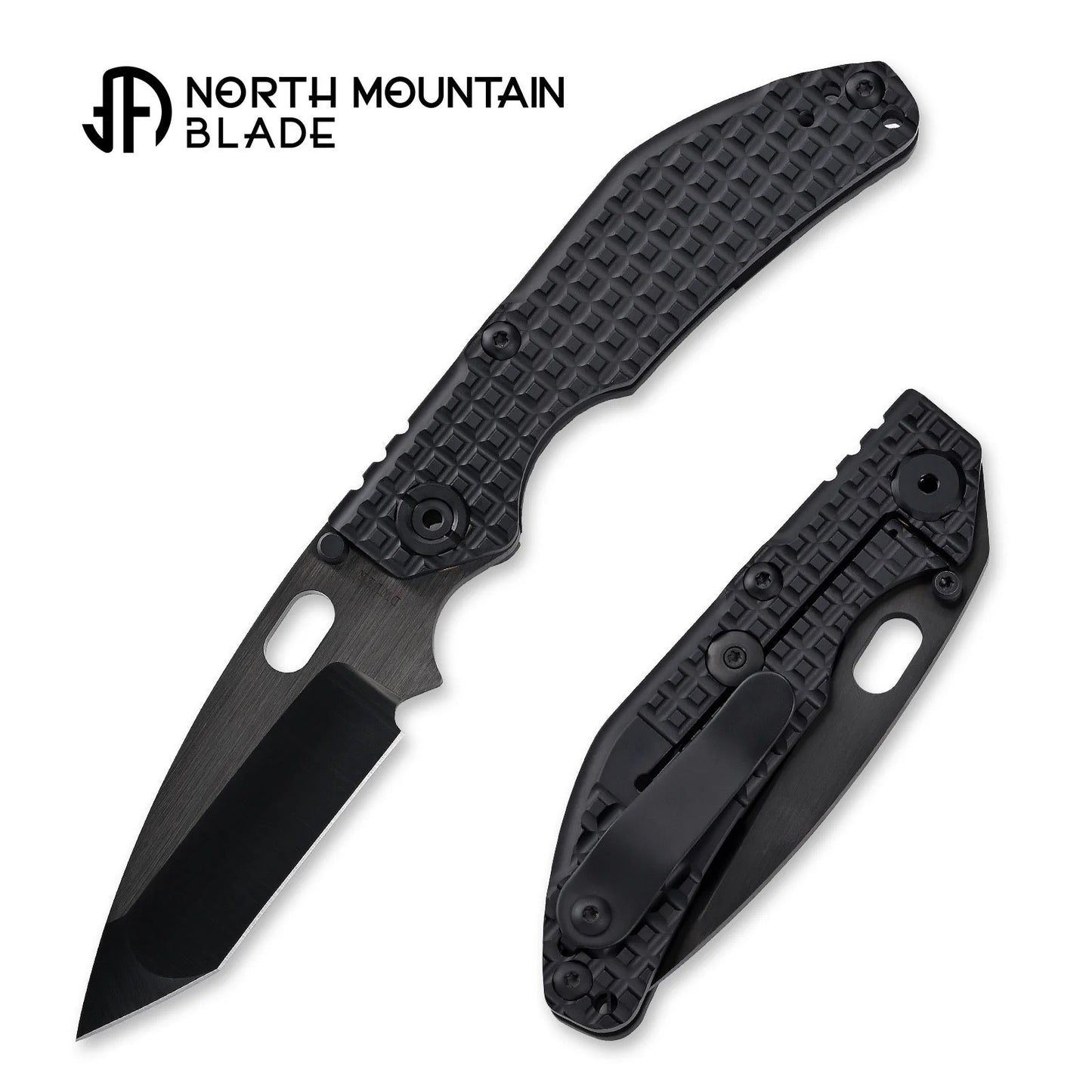 North Mountain Blade BBNM 2522-DT Shadow Edition (Dwyer Design) - 3.54" CPM-3V Tanto Folding Knife
