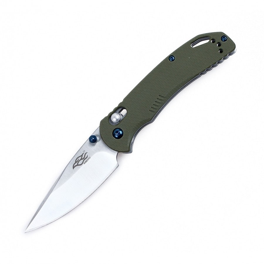Ganzo F753M1-GR Folding Knife 3.03in 440c Stainless Steel Blade Green G10 Handles