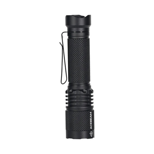 Acebeam TAC AA 2.0 Black (TacAA-2.0-Black) official Acebeam product photo – 1,000 lumen tactical EDC flashlight