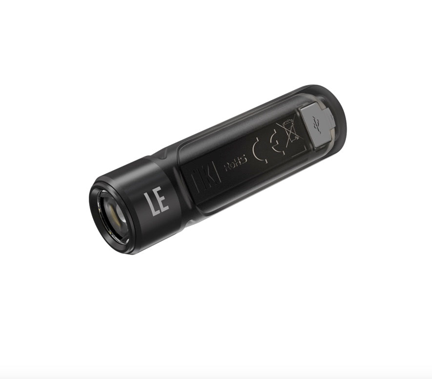 Nitecore Tiki LE 300 Lumen Rechargeable Keychain Flashlight - Red/Blue Lights