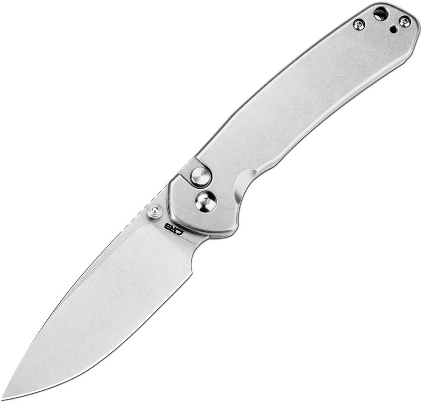 CJRB PYRITE Folding Knife Stonewashed AR-RPM9 Blade Stainless Steel Handles (J1925ST)