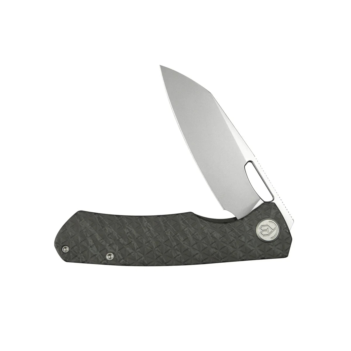 KB Socius Folding Knife 3.46" S90V Tanto Blade Flame Anodized Titanium Handle KB300B