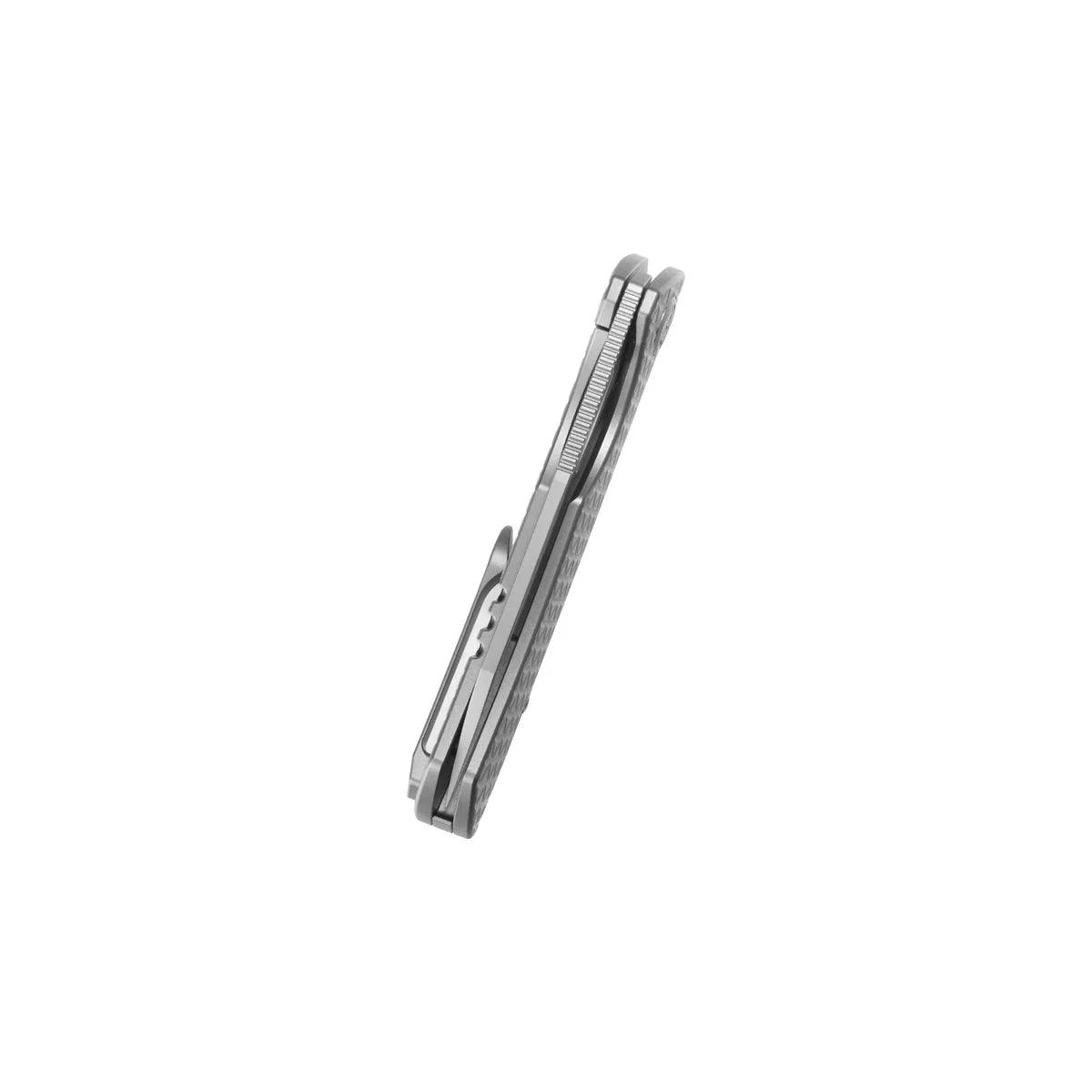 KB Socius Folding Knife 3.46" S90V Tanto Blade Gray Titanium Handle KB300A