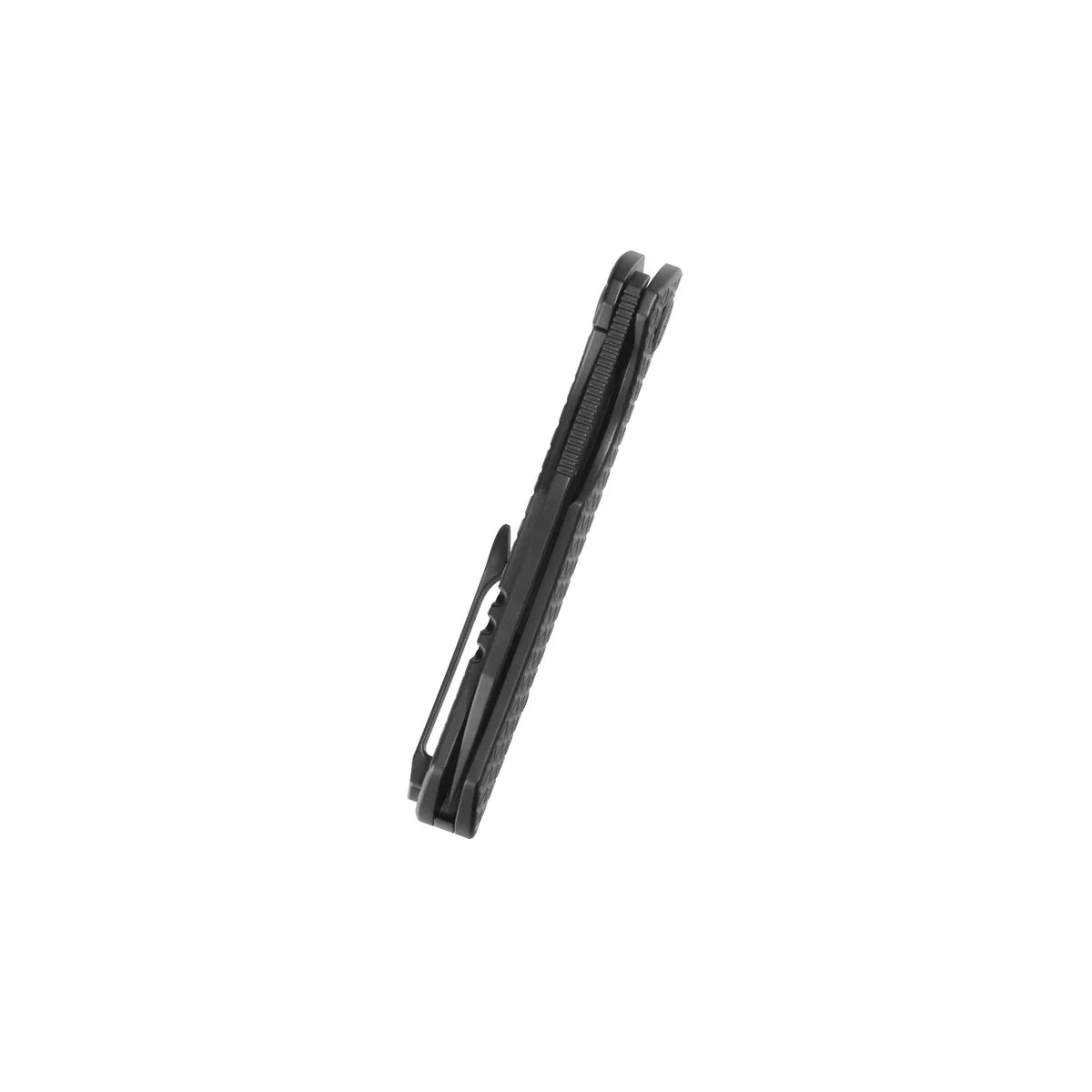 KB Socius Folding Knife 3.46" S90V Regular DLC Tanto Blade Titanium Triangle Milling Handle KB300C