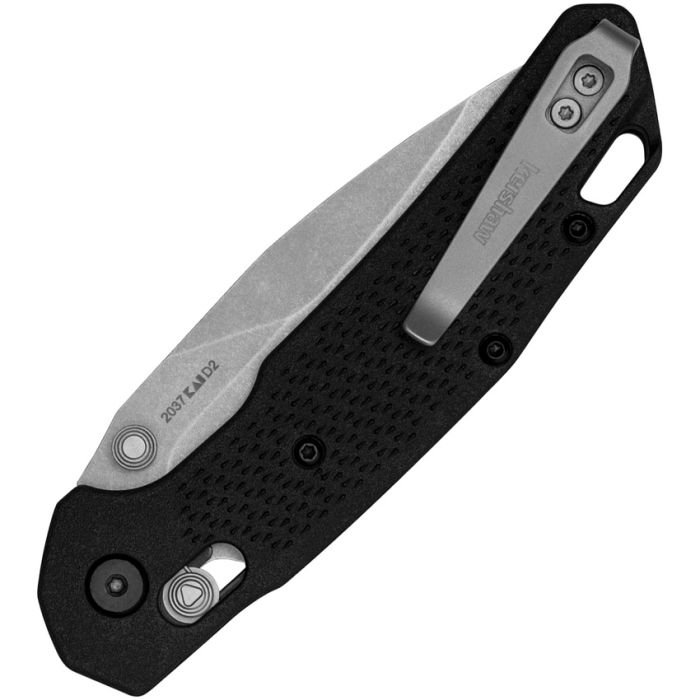 Kershaw Heist 2037 - DURALOCK  3.25" Stonewash D2 Black FRN