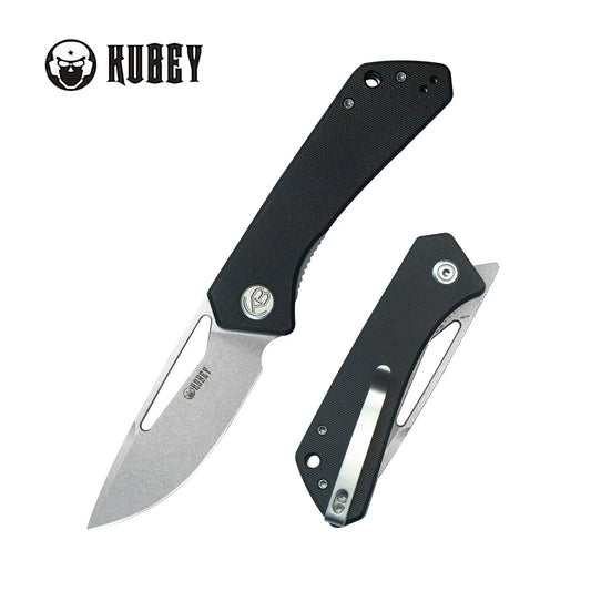 Kubey Knife Thalia 3.27" D2 Black G10 KUB331L