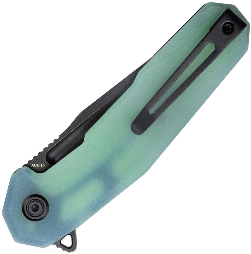 Kubey Carve Nest 4.63" D2 Jade G10 KUB237F