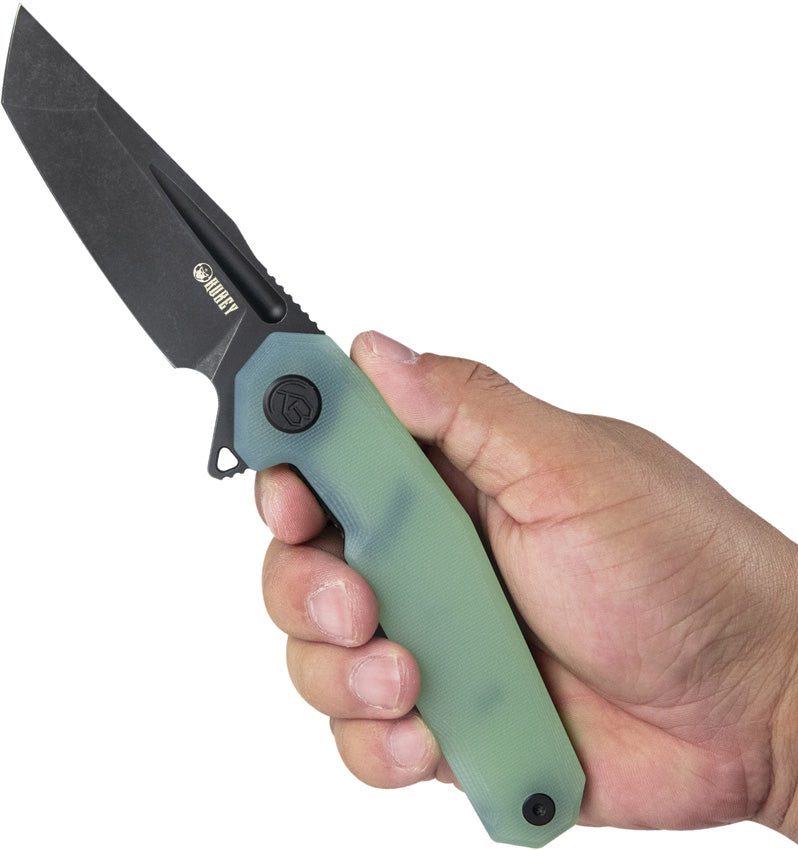 Kubey Carve Nest 4.63" D2 Jade G10 KUB237F