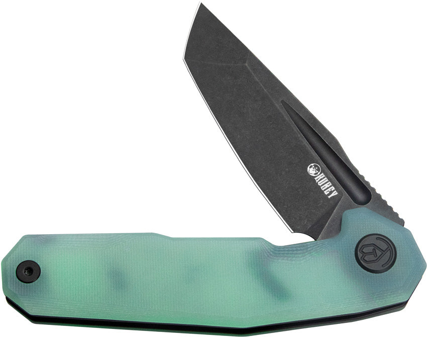 Kubey Carve Nest 4.63" D2 Jade G10 KUB237F