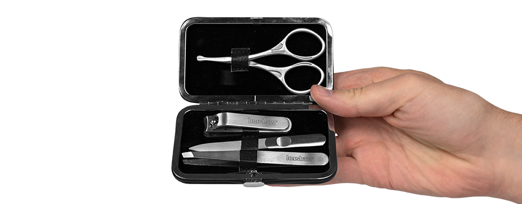 Kershaw KMCURE Stainless Steel Manicure Set
