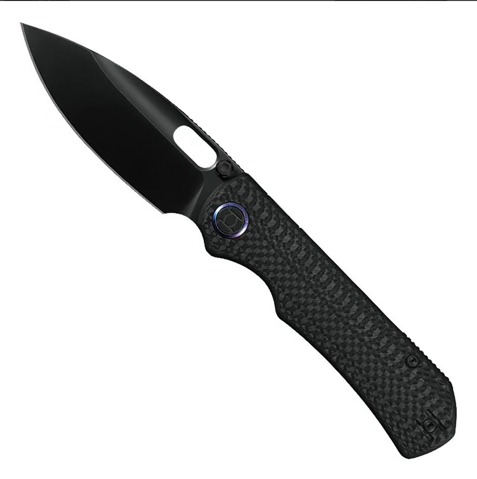 KUNWU VERTA EXCALIBUR BLACK CARBON FIBER Handle DLC Blade B709C-CF2D