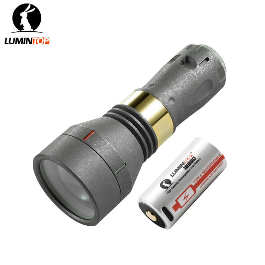 Lumintop Thor II V2 Stonewashed Titanium – 350 Lumen LEP Pocket Thrower, 738k candela (1.7 km), USB‑C Compact Torch