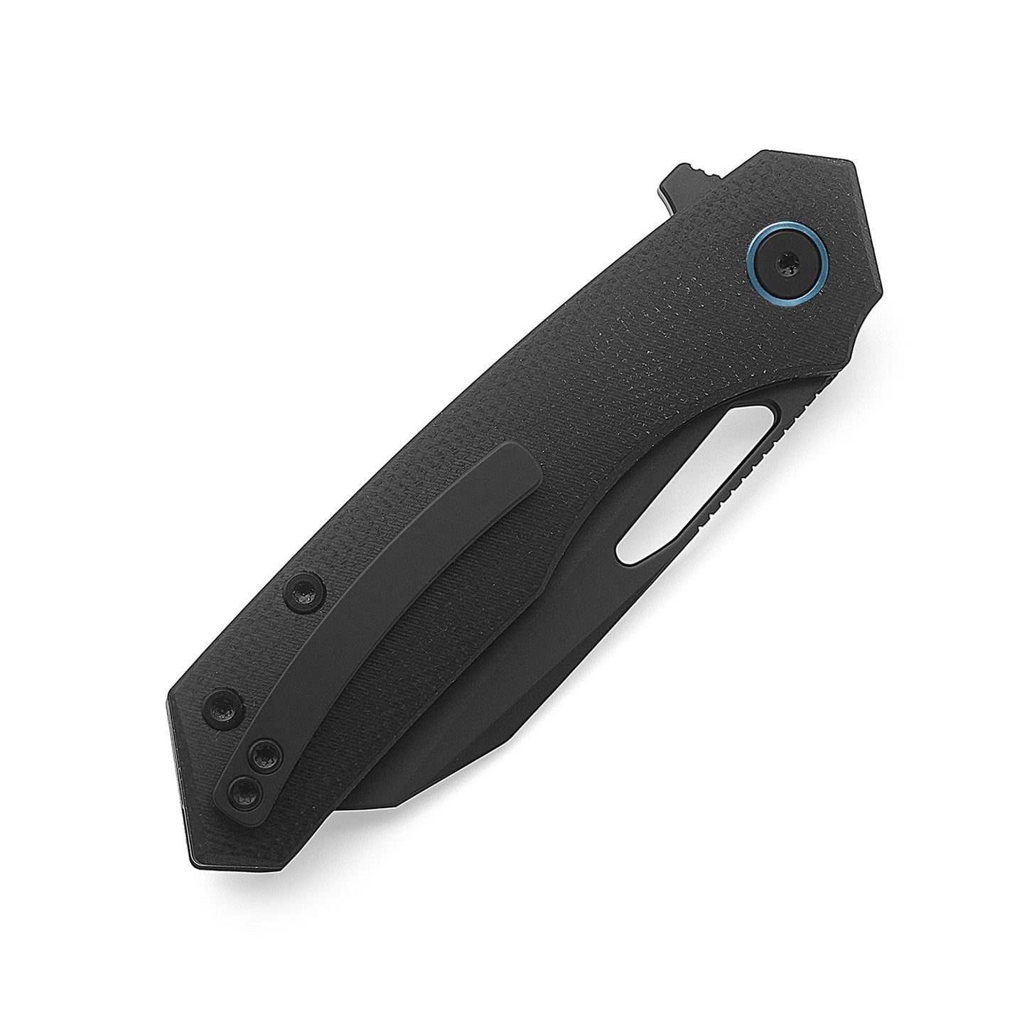 M Miguron Keryx Flipper Folding Knife Black Micarta Handle 3.17" Black PVD 14C28N Blade MGR-813MBK