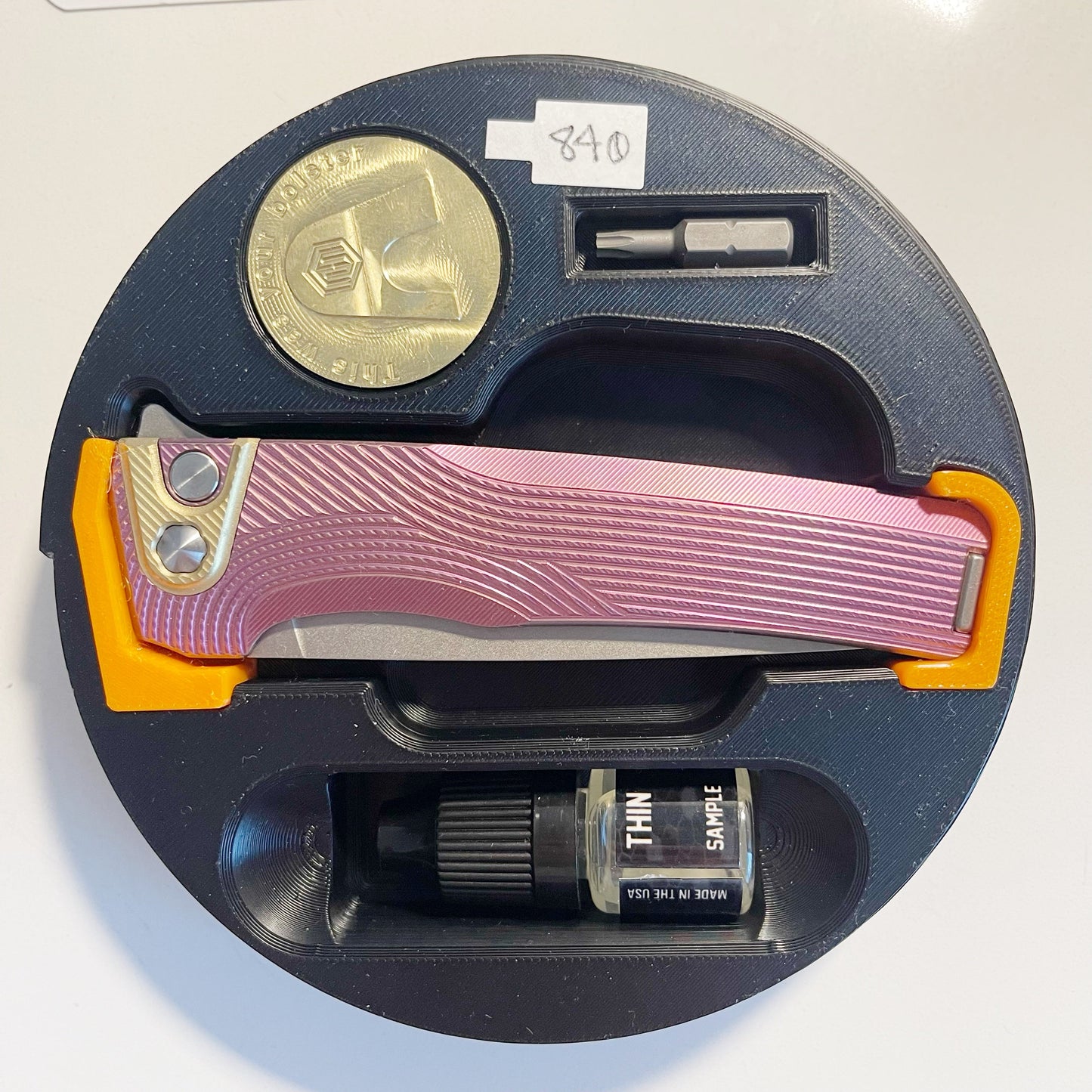 MachineWise Sonora S90V Lightwash Blade Titanium Pink Streamline Textured Handle