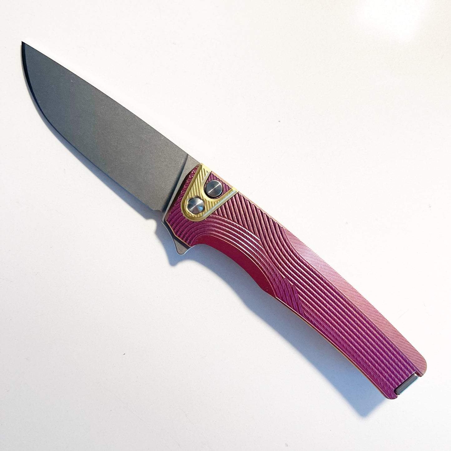 MachineWise Sonora S90V Lightwash Blade Titanium Pink Streamline Textured Handle
