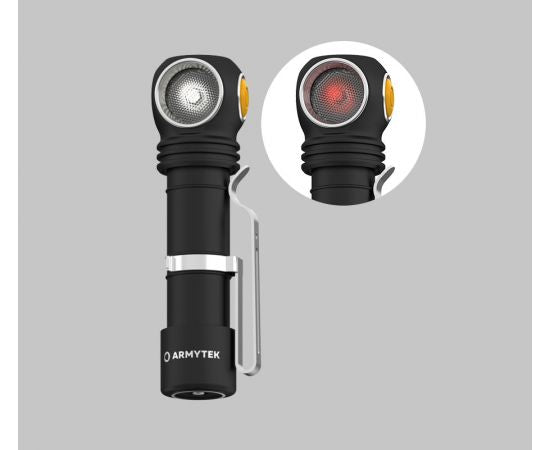 Armytek Wizard C2 WR Magnet USB / White & Red / 1100 lm & 230 lm / TIR 70Â°:120Â° / 1x18650 (incl.)