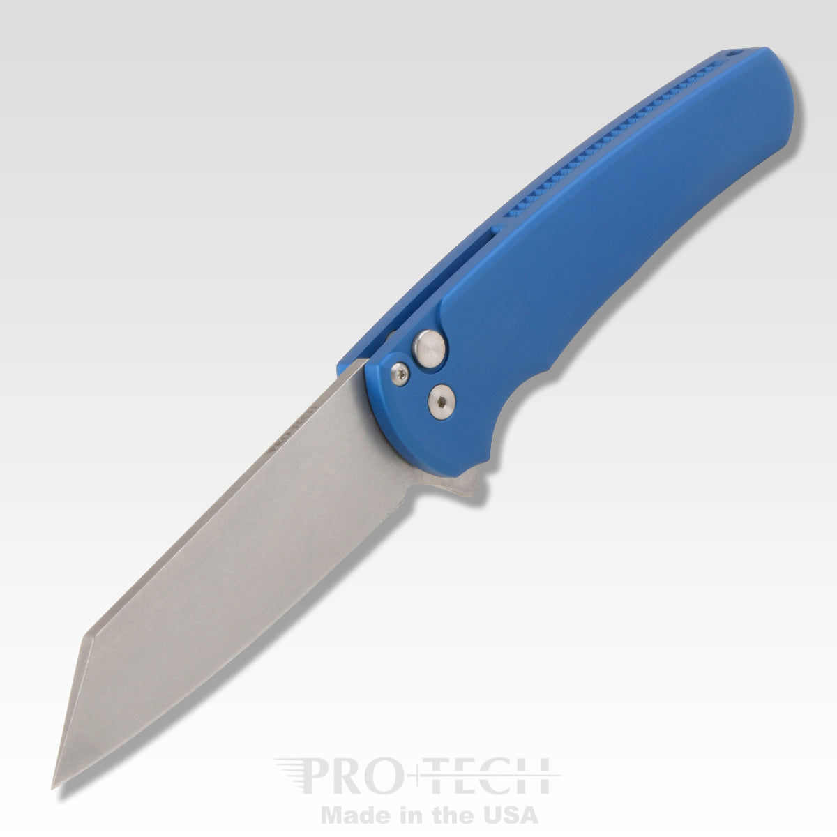 Pro-Tech Knives Malibu Folding Knife 3.25in 20cv Steel Blade Blue Handles - 5201-Blue