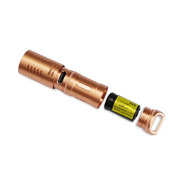 MecArmy XS3 Copper CREE XP-G2 LED USB Keychain Light