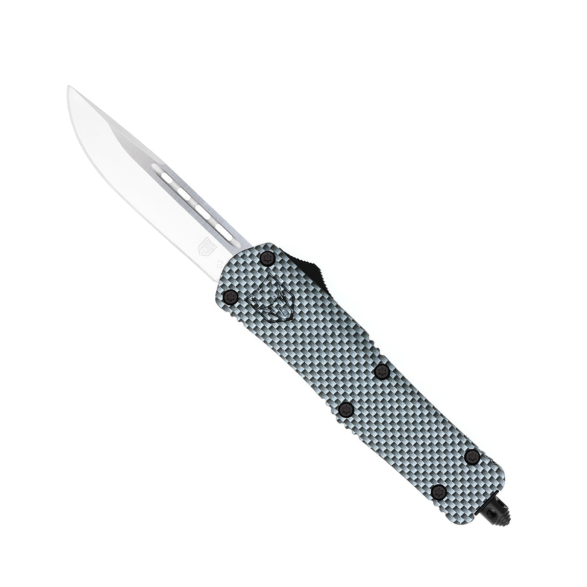 CobraTec FS-3 Medium Carbon Fiber OTF Knife - D2 Steel 3in Dagger Blade