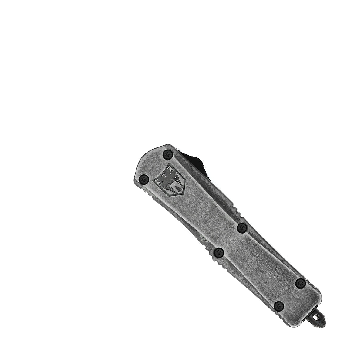 CobraTec FS-3 Medium Stonewash OTF Knife 3in D2 Steel Dagger Blade