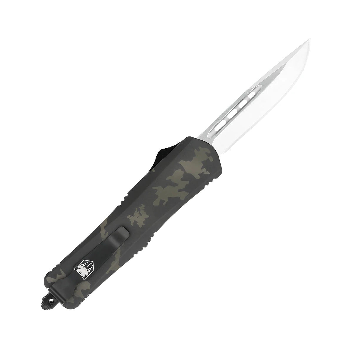 CobraTec Medium FS-3 Multicam Cerakote Black Pocket Knife 3in D2 Steel Blade