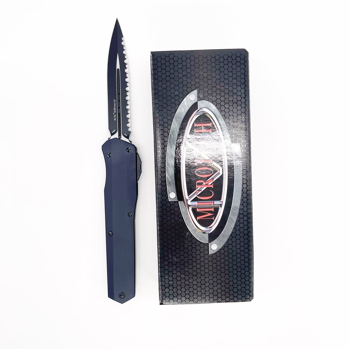 Microtech Cypher D/E Smooth Tactical Full Serrated 2425-3 T - Pre-Owned