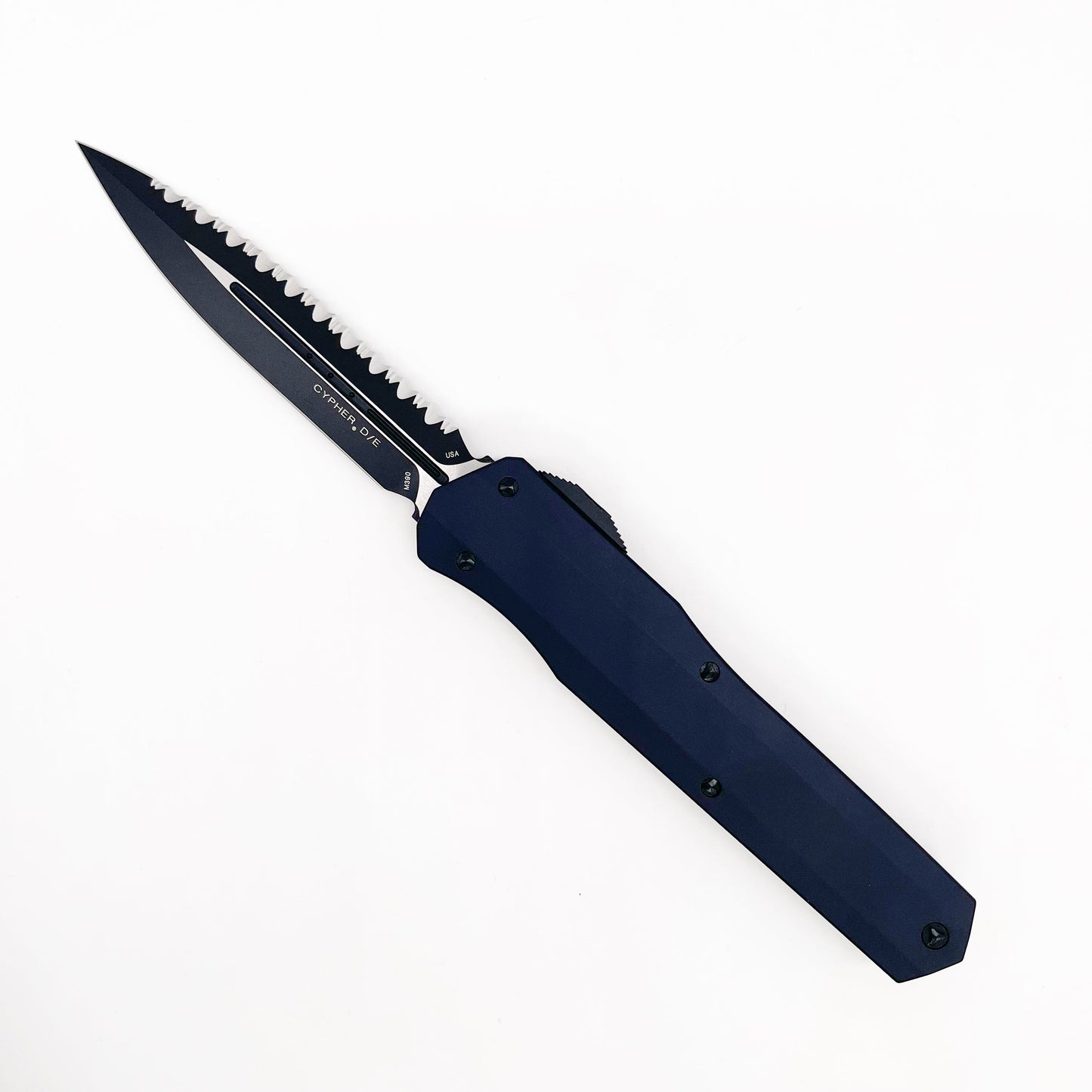 Microtech Cypher D/E Smooth Tactical Full Serrated 2425-3 T - Pre-Owned