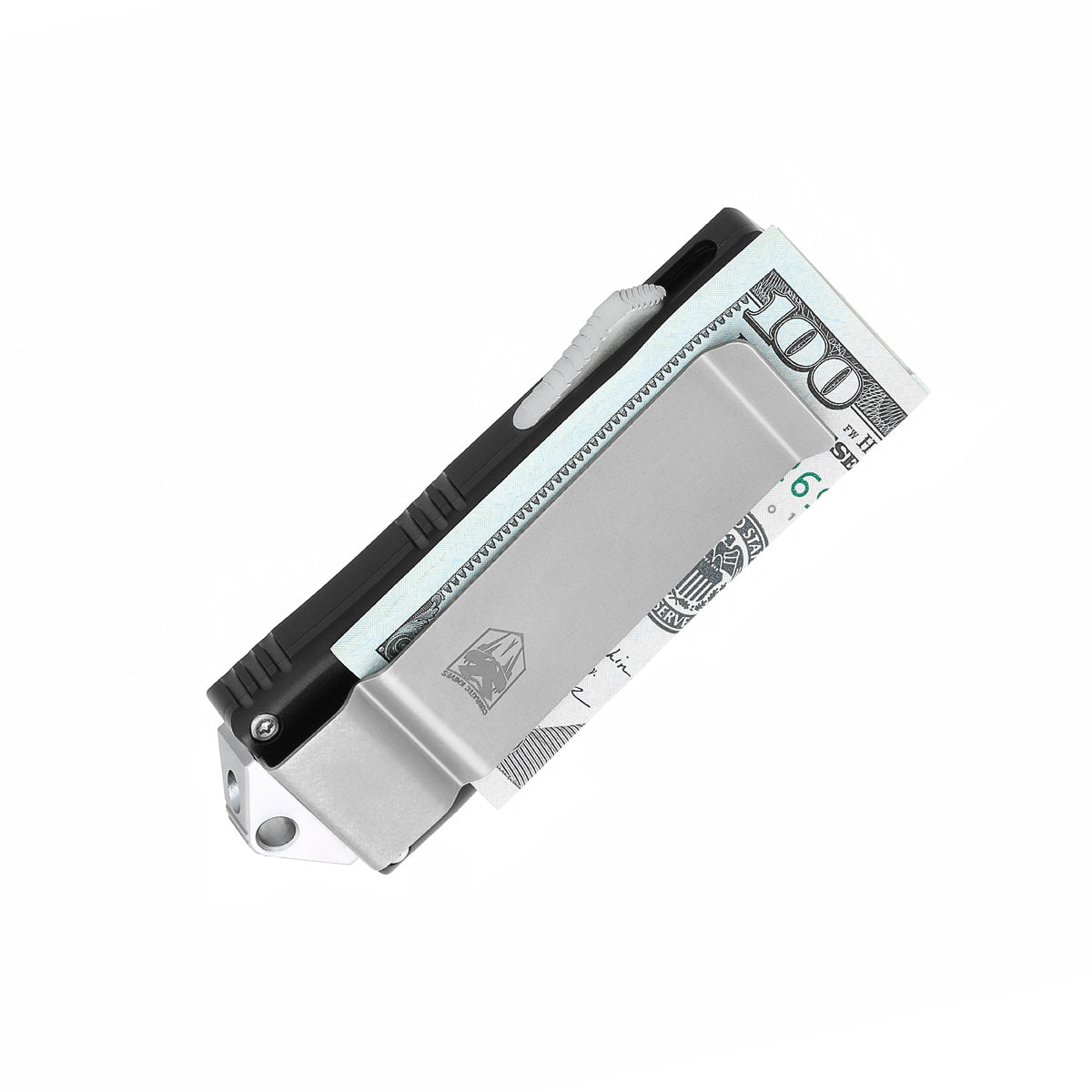 CobraTec OTF Money Clip Dual Action Knife D2 Steel 1.75in Blade - Black