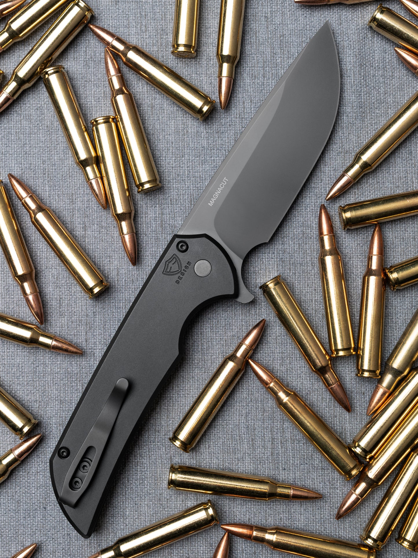 Pro-Tech Mordax Folding Knife - DLC Black Magnacut Blade, Smooth Black Handle | EDC Tactical Knife | MX103