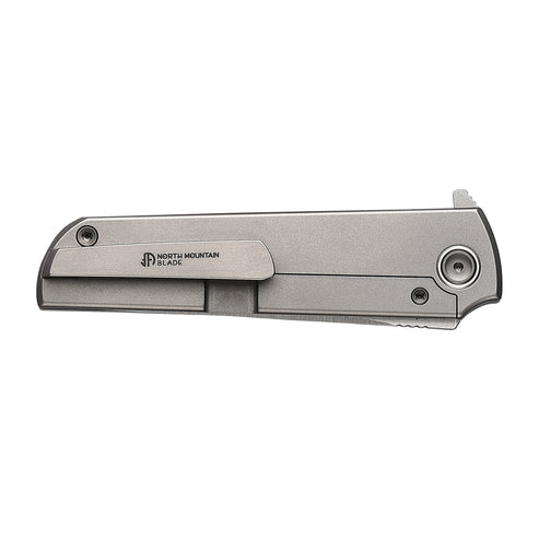 North Mountain Blade ChopKickStop-FlatTi-ZDP zen tanto 3 2 inch zdp 189 san mai blade frame lock