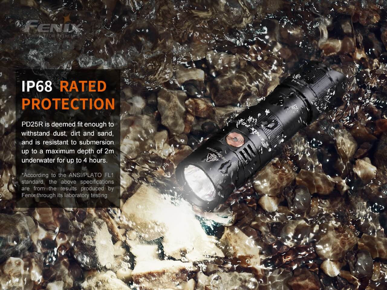 Fenix PD25R EDC Flashlight USB-C Rechargeable 800 Lumens