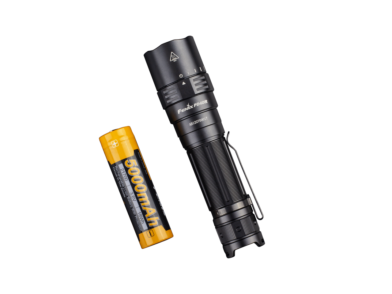 Fenix PD40R V2.0 3000 Lumen Rechargeable Flashlight 1 x 21700 Battery Included - LUMINUS SST70 LED