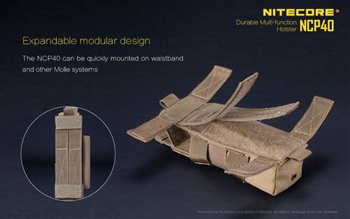 Nitecore NCP40 Holster for Nitecore Flashlights - Khaki
