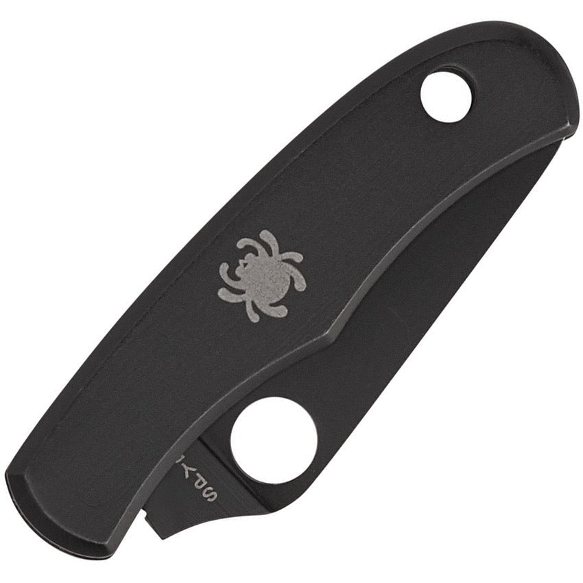Spyderco Bug Black C133BKP Micro-Sized Slipjoint Folding Knife 1.26in Steel Blade