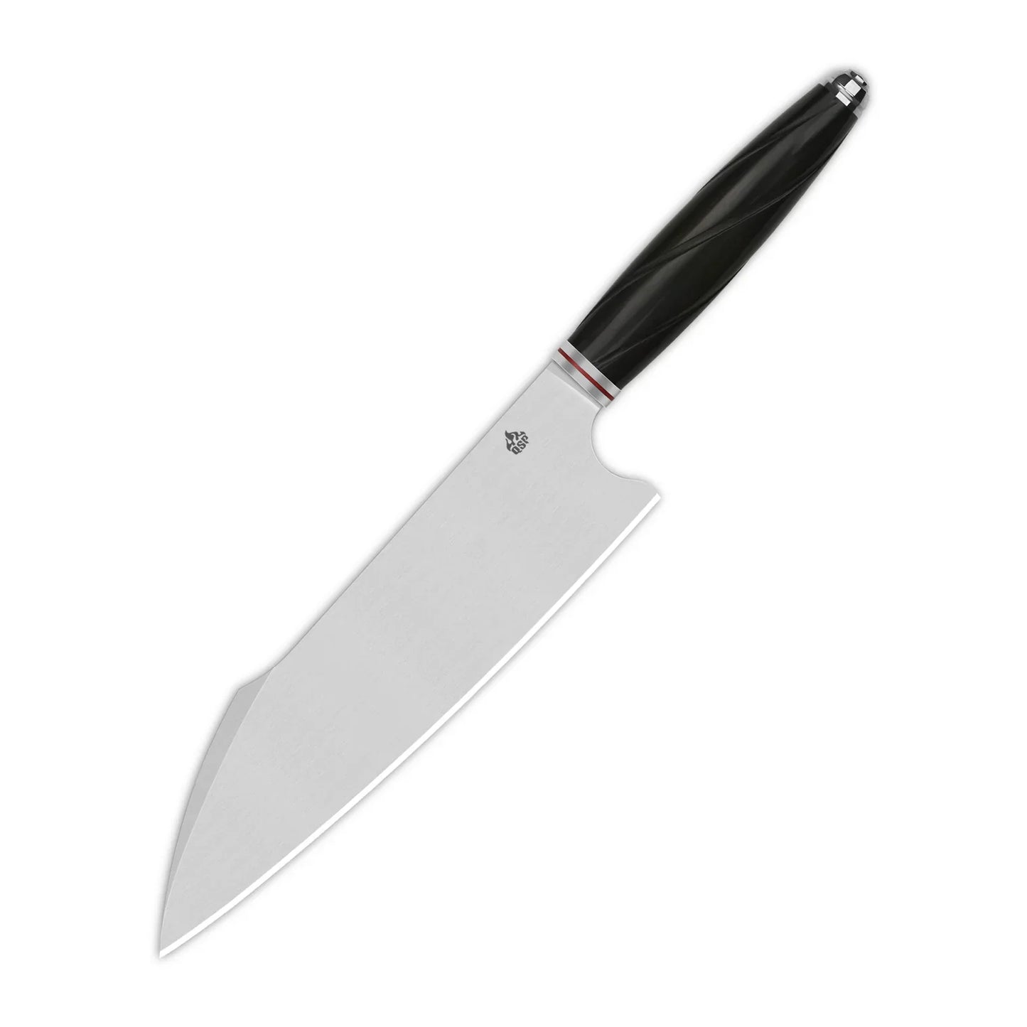 Harpoon Chef 5.125" 14C28N, satin finish Ebony Wood QS-KK-001A